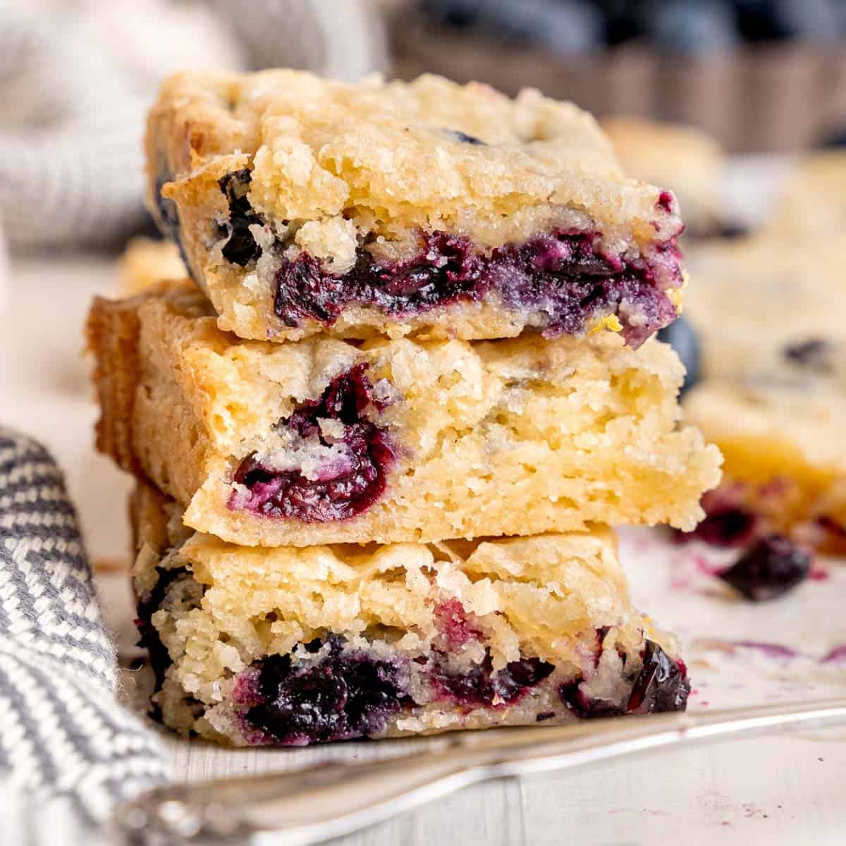 Lemon Blueberry Blondie